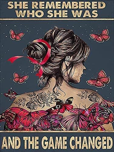 TOOINKCV 5D DIY Diamond Art Painting Kits Full Drill, Butterfly Hippie Girls Canvas Diamond Rhinestone Cross Stitch Embroidery Picture Painting by Numbers for Adults Kids Home Wall Art Decor