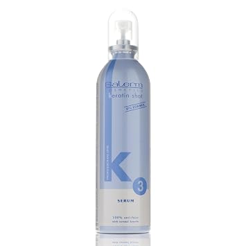 SALERM - Hair Serum - Keratin Shot Finish Serum - 100 ml - Final Touch for Keratin Shot - Conditioning and Shine - Anti-Frizz - Repairs Split Ends - Eliminates Static