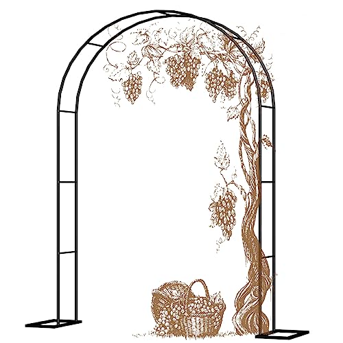 Resistente Arco Da Giardino Arco In Metallo Per Rose Rampicanti, Archi Giardino Arco Per Piante,Traliccio Pergola 120x220cm,140x230cm,180x220cm Sostegno Rose Rampicanti Da Balcone,Antiruggine ( Colore