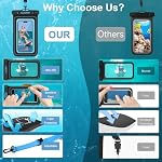 Waterproof Phone Pouch Floating, 2 Pack IP68 Dry Bag Cell Phone Case - Image 6