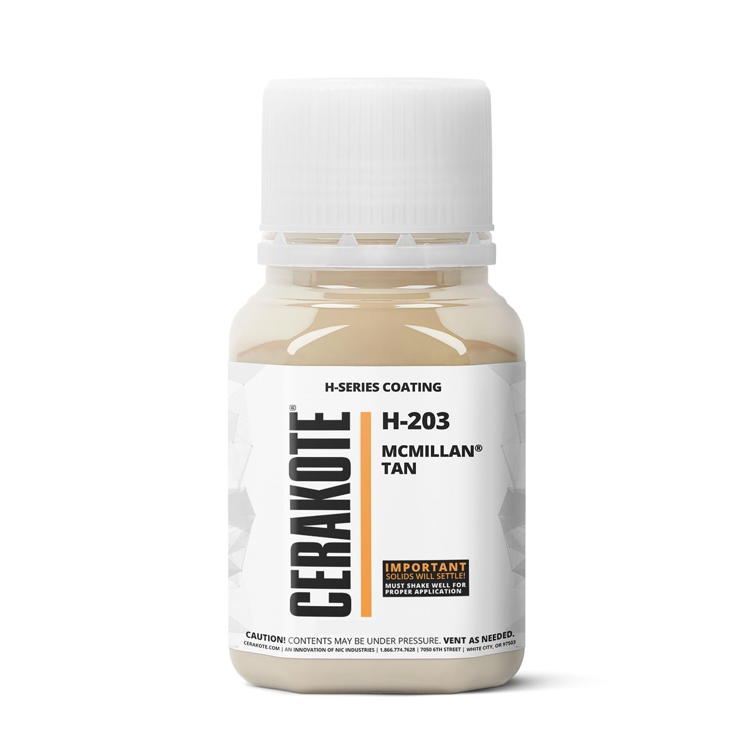 CERAKOTE (Oven Cure) H-Series Mcmillan TAN [ 4oz ] H-203T -Our Ceramic Technology Combines Performance with Color on All- Metals, Polymers + More - (Part B) Included