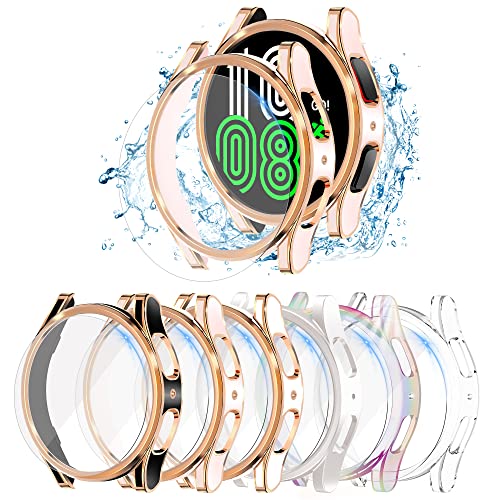 Pkmh [6+6 Pack] Samsung Galaxy Watch 5 Pro 45Mm Screen Protector And Case,Hard Pc Bumper Waterproof Anti-Fog Tempered Glass Screen Protector Face Cover Set #TOP20