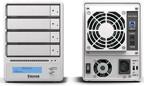 denno- sohoraid SR4 (USB3.0 0/FireWire800/eSATA) + 12TB HDD SR4 – wbs3 – 12T