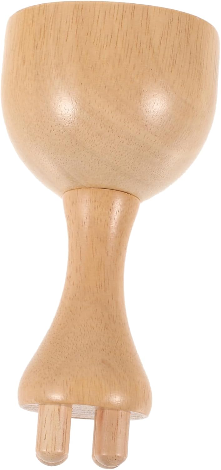 Wooden Massage Cup Gua Sha Tool Cellulite Remover Back Massager Therapy Cup Wooden Sculpting Tool