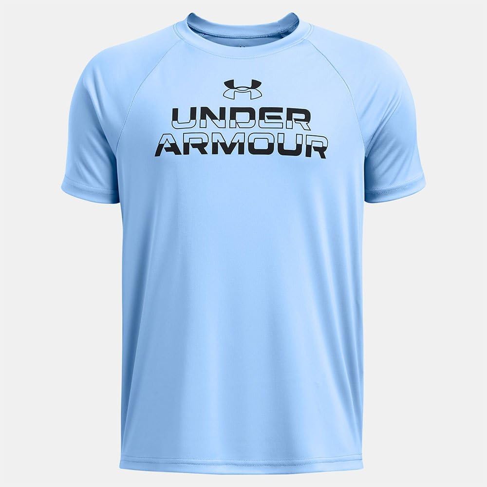 Under Armour Boys' Tech Split Wordmark Short Sleeve T Shirt