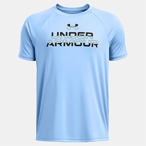 Under Armour Boys Tech Split Wordmark Short Sleeve T Shirt