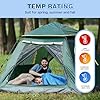 REDCAMP Kids Mummy Ultra Lightweight Sleeping Bag for Backpacking, Comfort for Warm Weather, with Compression Sack, Blue #4