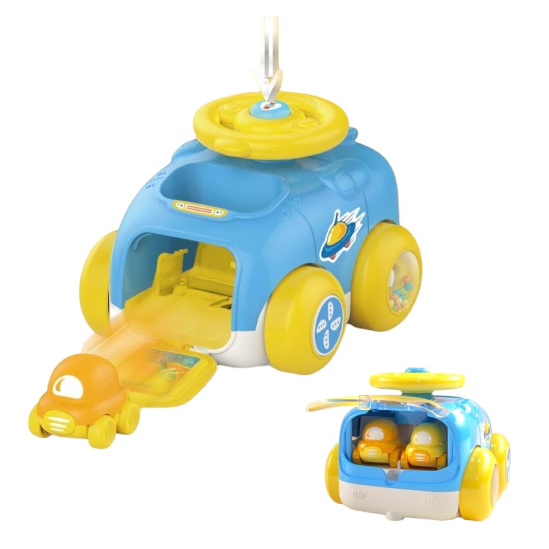 SANTALON Baby Rattle Launcher Toy Car Vehicle,Fine Motor Skills, Cartoon Ejection Car Toy Ste Vehicle Baby Car Galaxy Wheel Press Button with Wheel Rattle Inertial Drivear Launcher (B0CKHS49MY) Amazon Price History, Amazon Price Tracker