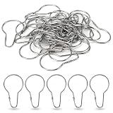 60 Ganchos para Cortina de Ducha Acero Inoxidable, Anillos para Cortinas de...