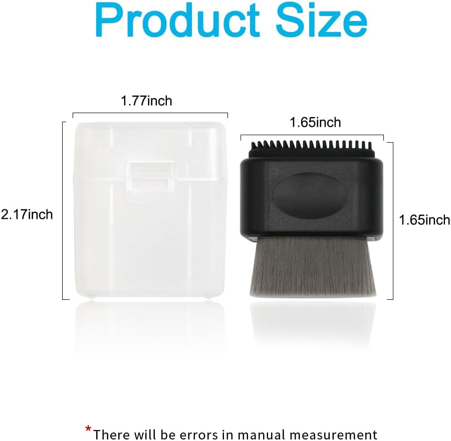 2 Pack Facial Cleaning Brush Mini Scrubber Double Sided Exfoliating Compact and Multi Functional Face with Box for Deep Cleansing