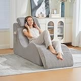 Confort ergonomique: Conçu pour offrir un support ergonomique idéal pour le dos, la taille et le cou, ce canapé encourage une posture assise naturelle. Il est parfait pour lire, regarder la télévision ou se détendre pendant de longues heures tout en maintenant un excellent confort.