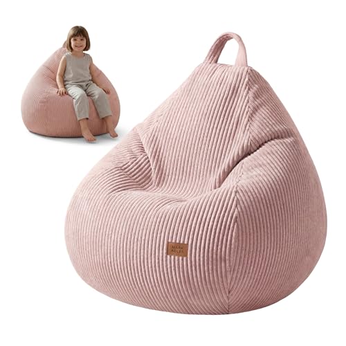 MARK ADLER Comfy 1.0 Pouf Poire Velours Côtelé – Fauteuil Salon Design - Bean Bag Adulte Grand Format – Siège Rembourré Mousse – Idéal pour Salon,...