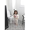 Dreambaby Soft Touch Potty Seat - Comfortable Padded Seat - With High Base Underneath for Secure Positioning - Fit Most Standard Toilets - White - Model L604