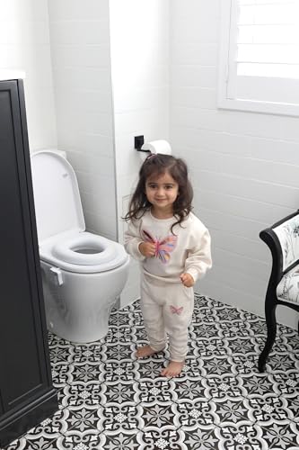 Dreambaby Soft Touch Potty Seat - Comfortable Padded Seat - With High Base Underneath for Secure Positioning - Fit Most Standard Toilets - White - Model L604