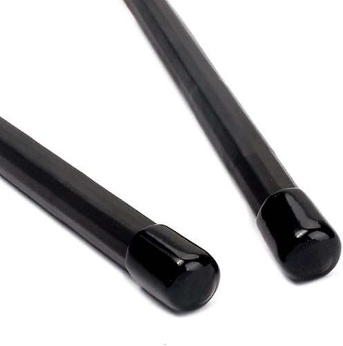 Miniatura 5 de Ogdni Baquetas de batería de jazz, 1 par de baquetas de bambú para música folclórica de jazz, color negro