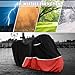 Waterproof Motorcycle Cover Compatible with Ducati Adventure with Box, 420D Oxford Cloth Cover for Snow Rain Dust Protection