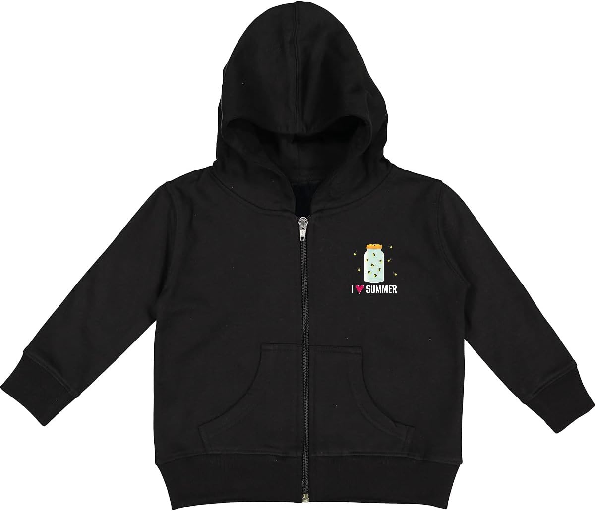 inktastic I Love Summer Cute Fireflies Toddler Hooded Jacket