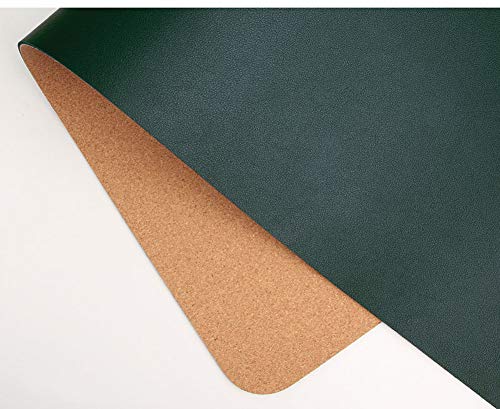 Luxuriöse Schreibunterlage, wasserdicht, doppelseitig, Schreibtischschutz, PU-Leder/Kork, Schreibtischunterlage, großes Gaming-Mauspad für Büro, Laptop, Tastatur
