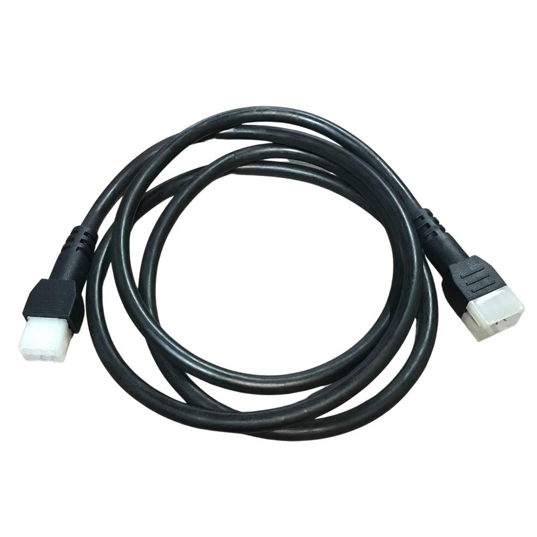 61845 Western 8695K Fisher 4' Straight Blade 6 Pin Controller Cord Extension White Plug 56462 9400