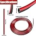 KUANVE 32.8 Feet Car Interior Moulding Trim and 20 Car Air Conditioner Vent Outlet Trim, DIY Car Interior Decorative Filler Insert Strip, Auto Air Conditioner Decoration Strip and Scraper (Red)