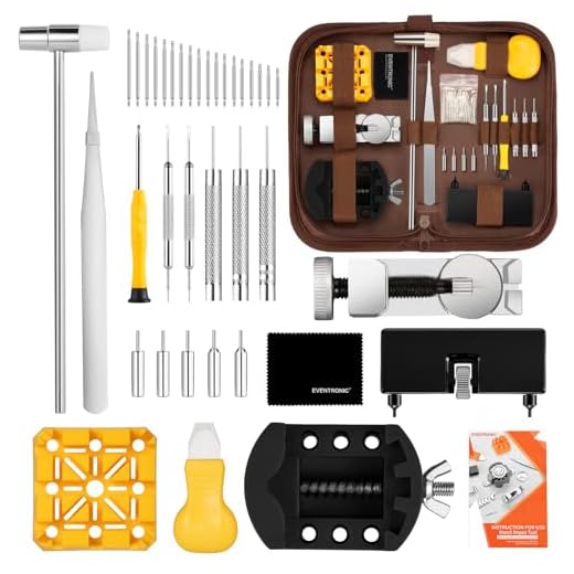 Eventronic Watch Repair Kit, Watch Repair Tools Professional Spring Bar Tool Set, Watch Band Link Pin Tool Set with Carrying Case