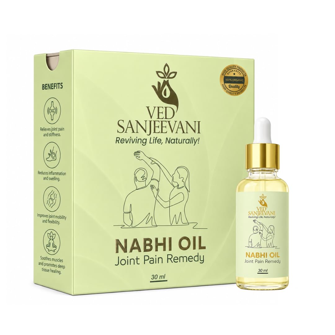 Ved Sanjeevani Joint Comfort Nabhi Oil | With Herbal Formulation for Body Relief | 30 ml-image-7