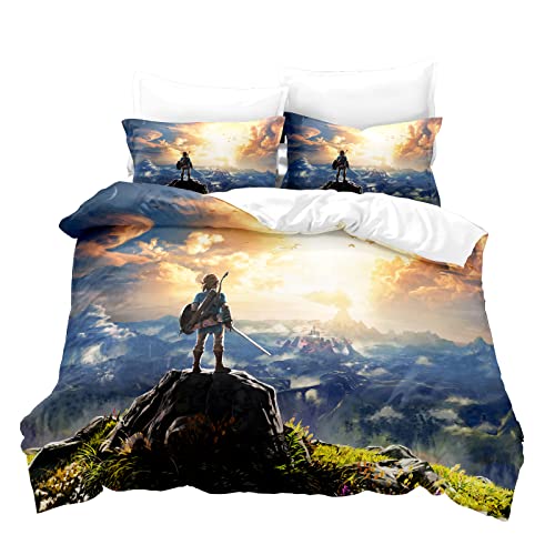 Lerotuki Gaming Bedding Set Twin Size Comforter Set For Boys Girls Kids Teens Soft Microfiber Soft And Durable Decor Duvet Cover With 2 Pillowcase #TOP2