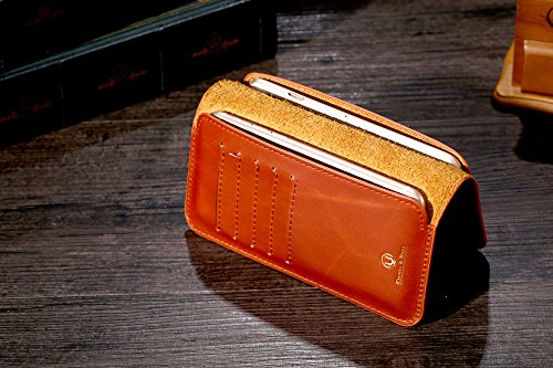 Portefeuille smartphone en cuir Cronus & Rhea luxe pour iPhone - 4
