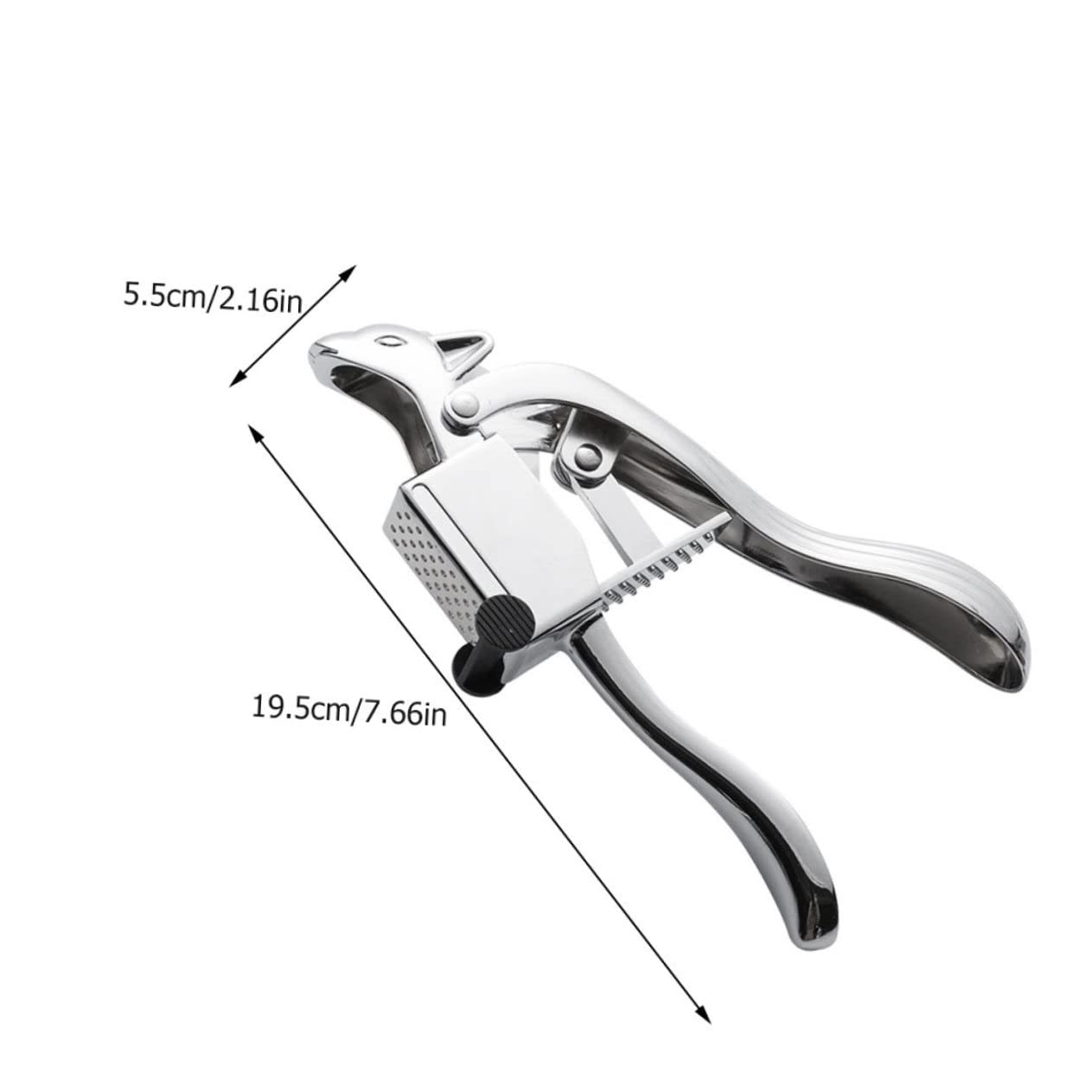 Sosoport 1Pc Manual Garlic Press Maker Stainless Steel Garlic Crusher for Effortless Mincing Kitchen Tool for Quick and Convenient Cooking