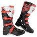 Produktbild DFGRFN Herren Racing Sportschuhe rutschfeste Motorradschuhe Leder Adventure Gepanzerter Stiefel Mountainbike Crash Protection Schuhe,Orange-46