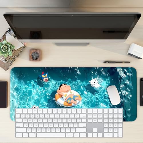 Image of XL Extended Gaming Anime Mouse Pad | XXL Large Desk Mat 60x30cm for Laptop & PC | Non-Slip Rubber Base, Waterproof, Durable & Smooth Surface | Office, Gaming & Study