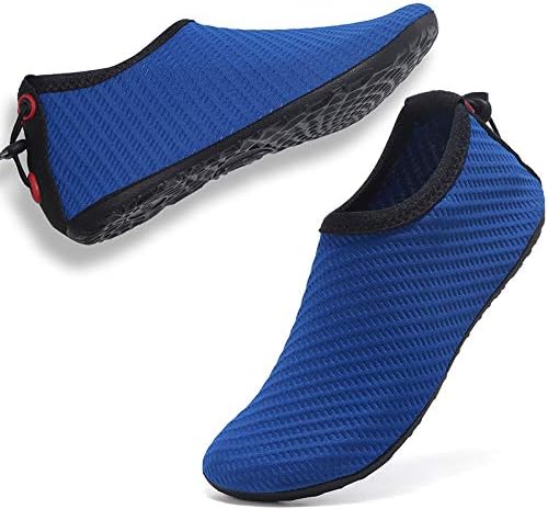 VIFUUR Womens Mens Water Shoes Adjustable Aqua Socks for Outdoor Swimming Beach Surfing Zipper