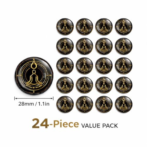 FUYIHGL® 24PCS EMF Protection Stickers: Cell Phone Laptop WiFi Router - Anti Radiation Shielding Neutralizer - Electronics Quantum Energy Blocker Harmonizer Decal - Case Friendly, Zero Interference - Thumbnail 7