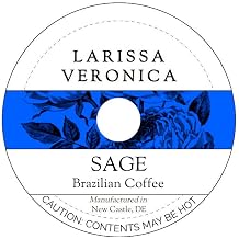 Sage Brazilian Coffee Single Serve K-Cup Pods Gourmet, Naturally Flavored, Whole Coffee Beans 12 pods, ZIN 574482 - 2 Pack