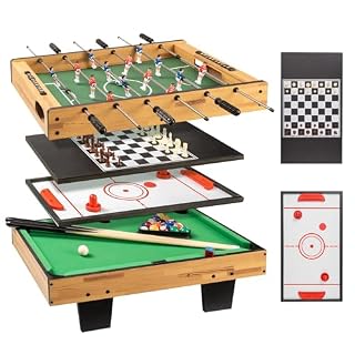 OSHYLE table multi-jeux 4 en 1, format compact 69 cm