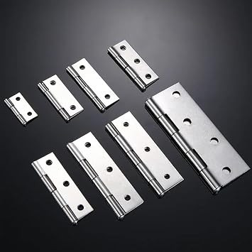 6Pcs 1/1.5/2/2.5/3 Inch Mini Flat Hinge Stainless Steel Cabinet Doors Windows Hinge38x30x0.8mm