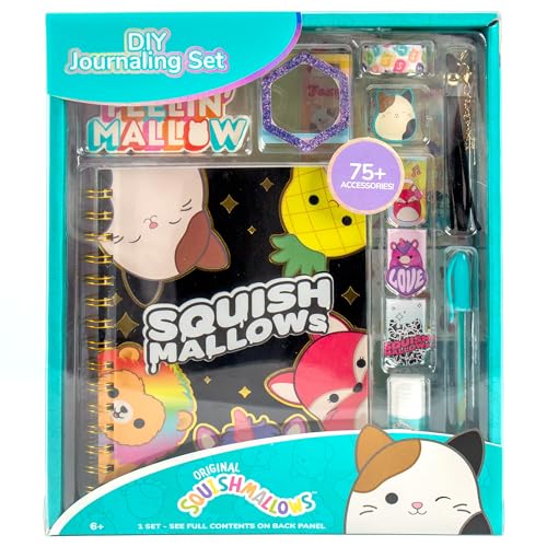 Squishmallows Original DIY Journaling Kit, Includes Craft Supplies Like Cute Stickers for Journaling, Sketch Pad, Cam The Cat Charm, Keychain, Fun Scrapbook Kit, Girl Gifts, Art Set by Squishmallows - Image 7