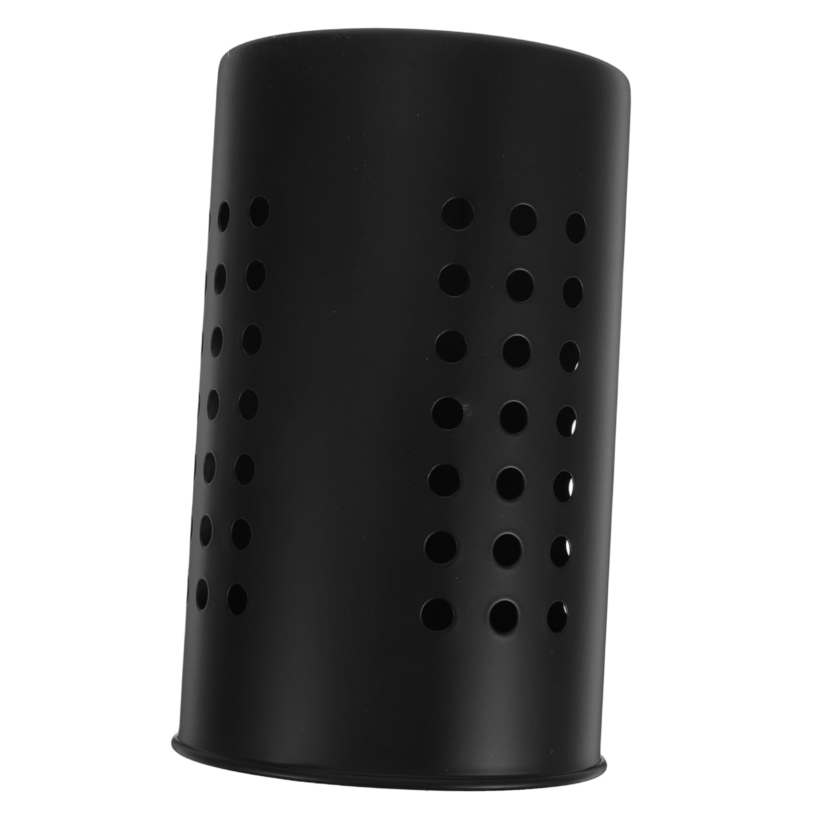 Cabilock Stainless Steel Utensil Holder with Drainage Modern Kitchen Organizer for Spoons Spatulas and Chopsticks Stylish Silverware Storage for Countertop Elegant Design in