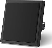 MVAVA M2 Süllyesztett Villanykapcsoló - Egypólusú Fekete Fali Kapcsoló 80x80mm, 10A, 250V, Modern Dizájn Nappaliba, Konyhába, Fürdőszobába 1