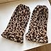 OANTGM Fuzzy Leg Warmers Aesthetic Elk Therian Stuff Christmas Accessories Fur Leg Warmers Y2k Kawaii (Brown,One Size)