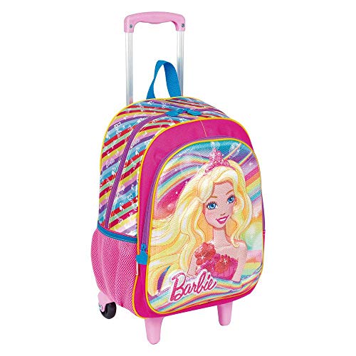 Kit Mochila De Rodinhas Barbie 19x G + Lancheira Térmica