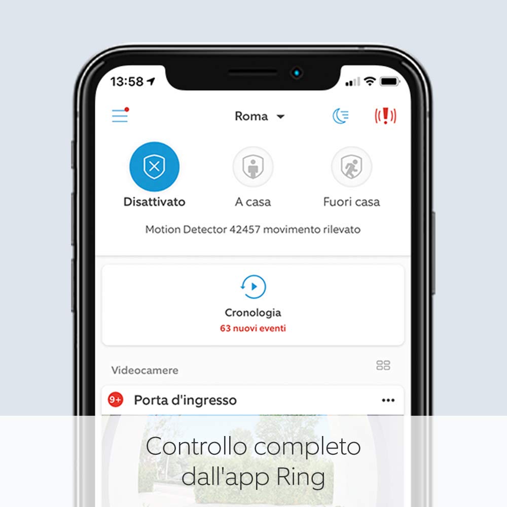 Ricondizionato Certificato|Ring Videocitofono cablato (Video Doorbell Wired)|Videocitofono in HD con rilevazione di movimento avanzata,wifi,comunicazione bidirezionale|Ring Home: 30 gg. prova gratuita