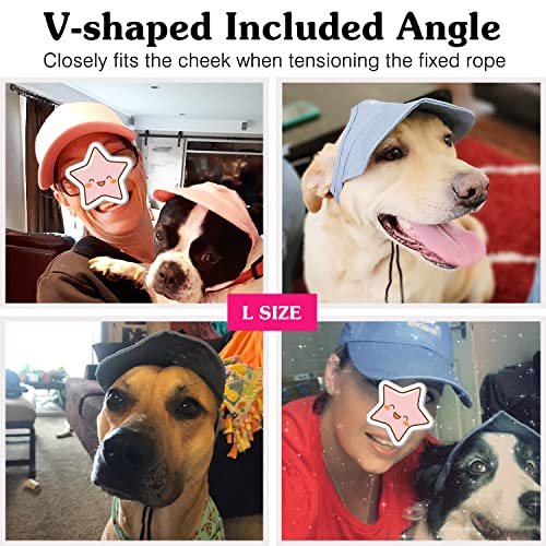 image for Pawaboo 2PC Owner and Dog Hat Set, Pet's Mom/Dad Baseball Cap Set, Dog