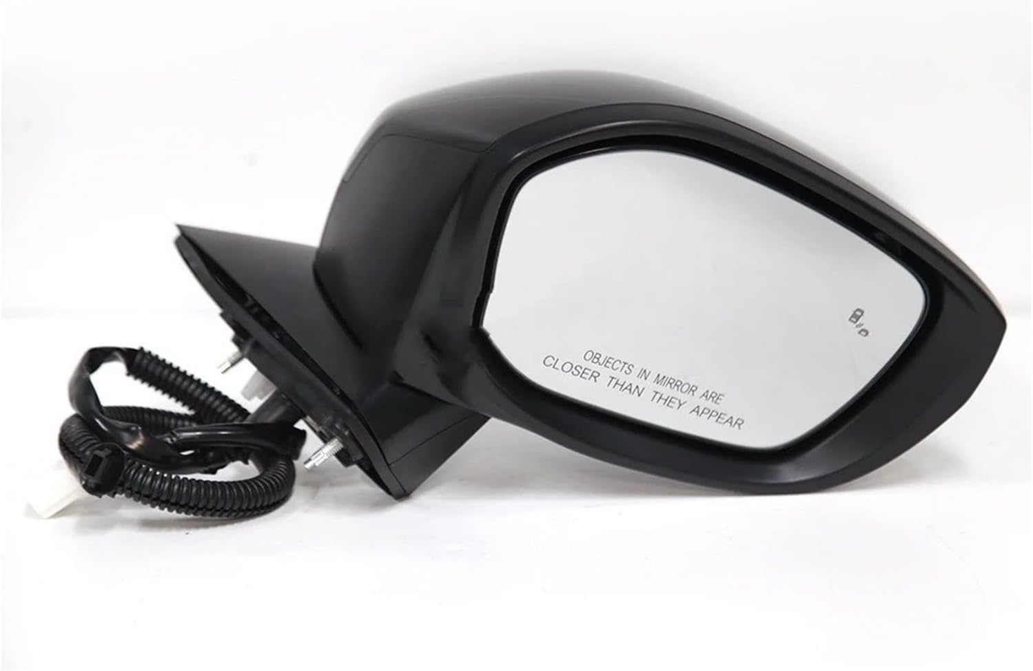 Door Wing Mirror 7pins Side Mirror Assembly Blind Spot Heated Mirrors Lens Cover Cap Power Glass Car Accessories Replacement for Civic 22 23 USA(Black L R)(Black R)