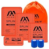 AID MATE First Aid Splint Kit - 4 Reusable Malleable Splints (36