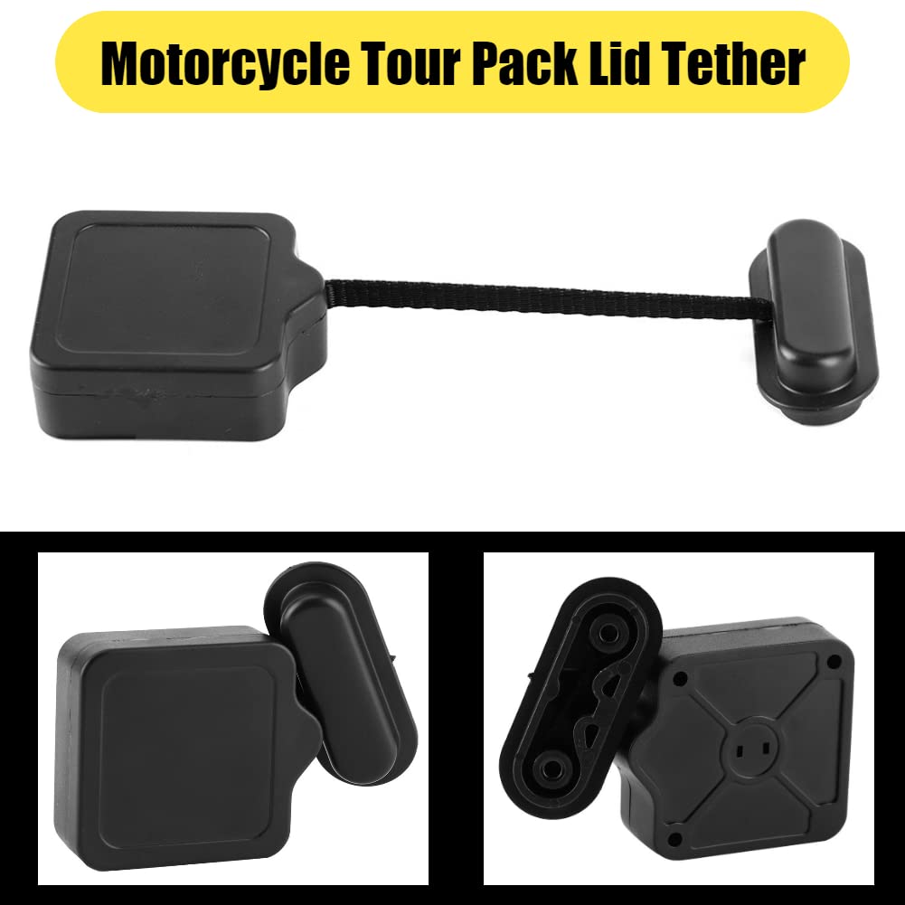 ZenithAur Attache Couvercle Rétractable Tour Pack Moto - Tether Robuste Pour Touring Ultra Electra FLH/T FLHX FLHR FLHTK 2014-2019