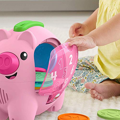Fisher-Price Laugh & Learn Musical Toy Count & Rumble Piggy Bank With Songs And Motion For Baby & Toddler Ages 6+ Months #TOP7