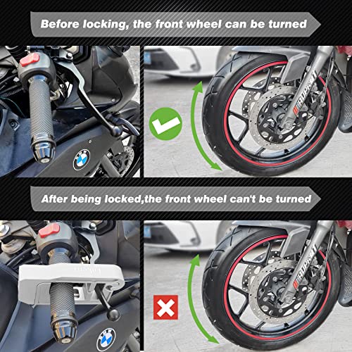 image for Tukeirt Motorcycle Lock - Adjustable Anti Theft for Motorcycles Mopeds