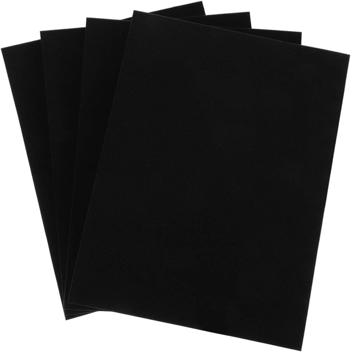 OUNONA 4pcs Black Foam Padding Sheets for Shipping Boxes 405x305x25mm Packaging Cushion Foam Inserts for Mailing, DIY Crafts, and Product Protection