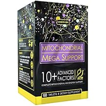 Actif Mitochondrial Mega Support with 10+ Advanced Factors - Non GMO, Fast Acting, Mitochondria and Energy Support, Made in USA, 60 Count